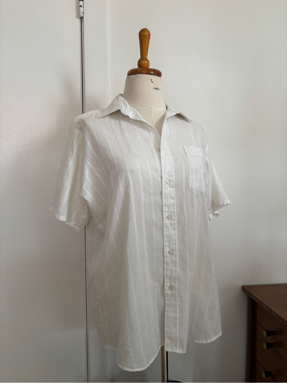 Vintage Givenchy White Short-Sleeve Button-Down Shirt
